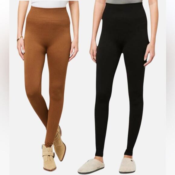 Rhonda Shear 2-pack Fleece-Lined NWT Legging Plus size P3X - Picture 1 of 1